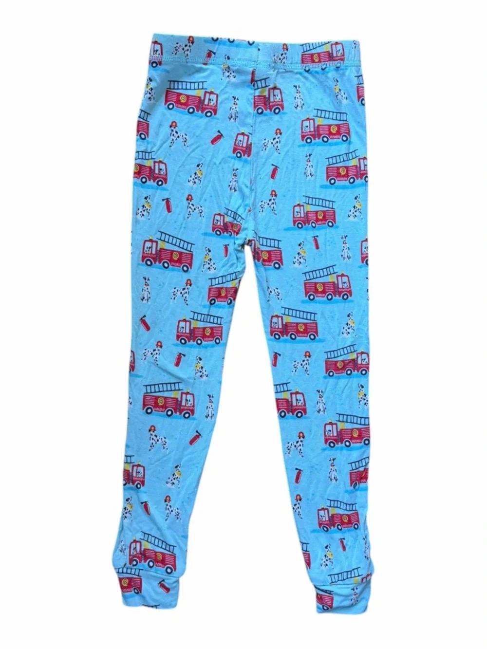 RuggedButts Blue Fire Truck Pajama Set 3T Kids Soft Stretch Sleepwear Cozy